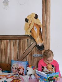 Kinderzimmer - Wandmalerei - Haflinger